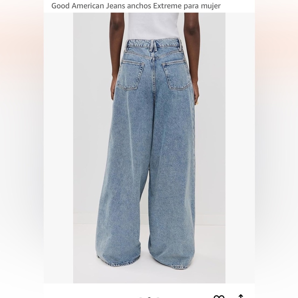 Good American Light Blue extra Flare Jeans - Picture 3 of 10